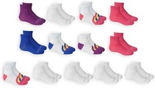 Fruit Of the Loom Girls' Everyday Lightweight Sport Quarter Sock 10 Pack 