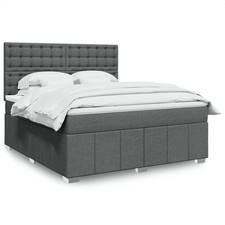 Boxspringbett Bett Polsterbett Schlafzimmerbett mit Matratze Stoff vidaXL