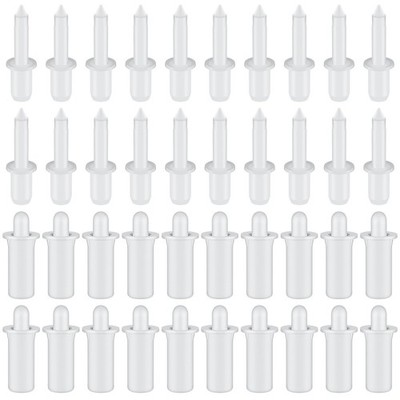 40 Pcs Shutter Repair Pins, Plantation Shutter Fasteners Spring Loaded Repair...