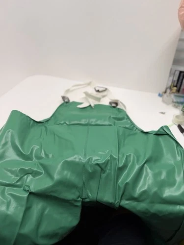 Neese 96BT PVC Bib Overalls 2XL Green Rain Workwear New 96001-12-1 image 4