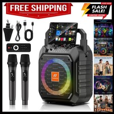 Compact and Powerful D69 Karaoke Machine - Rechargeable Bluetooth Speaker System