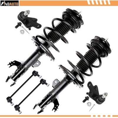 Front Struts Sway Bars Ball Joints Kit w/Spring 2012-2017 For Toyota Camry 2.5L