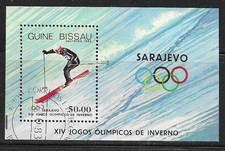 Guinea Bissau 1983 Winter Olympics Sarajevo 1984 M/S CTO (P233)