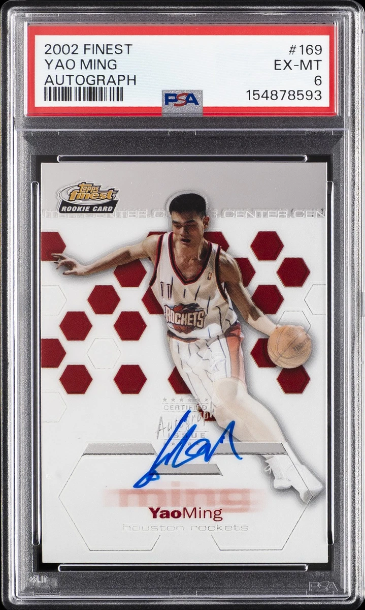 Topps Yao Ming Basketball Autographed Sports Trading Cards