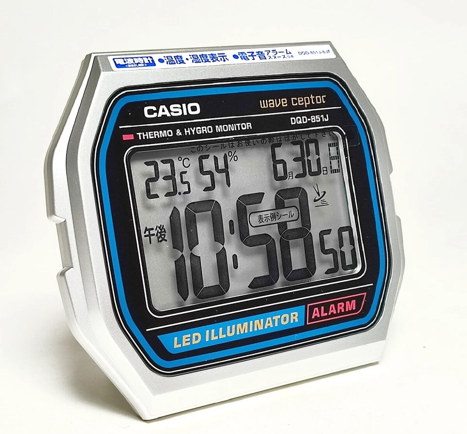 NEW CASIO WAVE CEPTOR A158WA electric wave alarm clock DQD-851J-8JF Japan - Image 2 of 4
