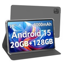 Android 15 Tablet, 11 Inch Tablet with 8000 mAh, Octa-Core, 20GB RAM 128GB ROM