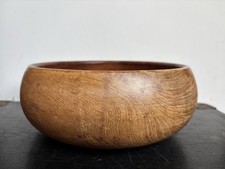 Vintage Solid Wood Bowl Hand Carved Teak salad Bowel fruit bowl serving bowl