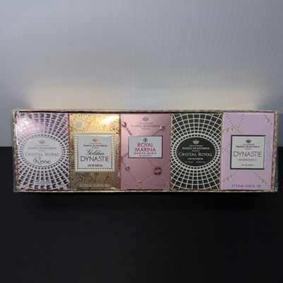 Princesse Marina de Bourbon Miniature EDP Parfum Set of 5 Cristal Royal Dynastie