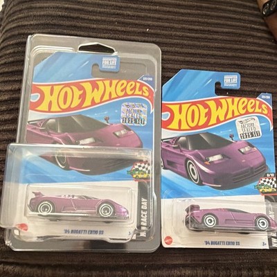 Hot Wheels 1994 Bugatti EB110 SS Purple (Rare)Factory Sealed STH (Protector)