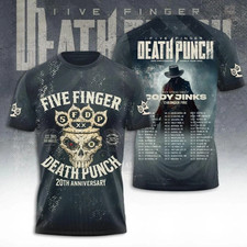 Five Finger Death Punch 20Th Anniversary World Tour 2026 T Shirt Size S-5XL