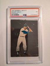 MORRELL MEATS DODGERS / MAURY WILLS PSA