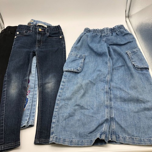 Girls 5T Pants BUNDLE Jeans Leggings Chinos H&M Levis Old Navy Mudd Mixed - Picture 6 of 9