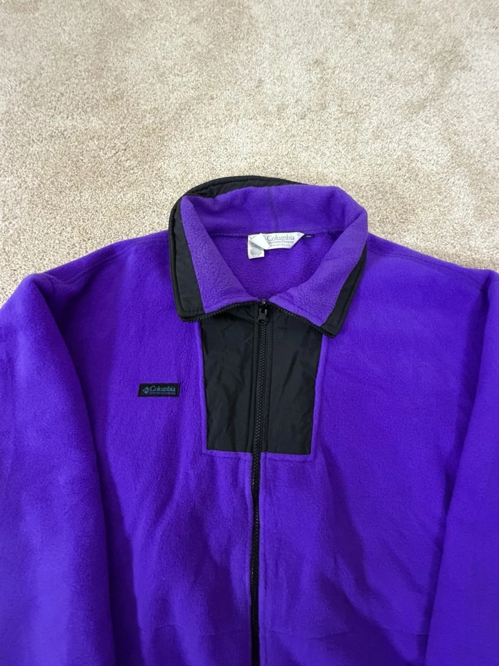 Chaqueta Columbia De Colección Para Hombre X Grande Polar Cremallera Completa Exterior EE. UU. 90s Foto 2 de 4