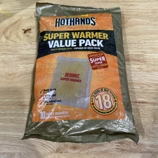 Pack of 10 HotHands Body & Hand Super Warmers-Long Lasting Safe Natural Odorless