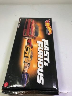 HOT WHEELS FAST & FURIOUS PREMIUM BUNDLE 5 PACK AMAZON EXCLUSIVE BOX DAMAGED