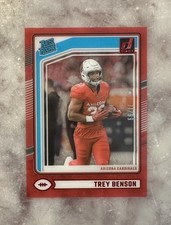 2024 Panini Clearly Donruss - Rated Rookie Trey Benson #74 Red /99 (RC)