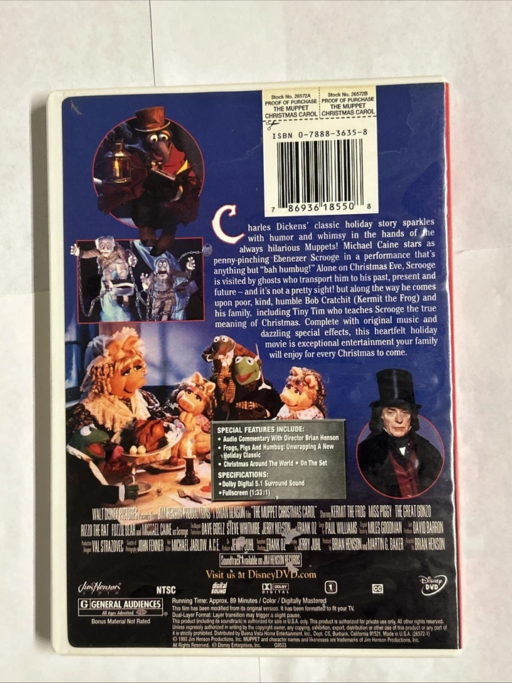 The Muppet Christmas Carol DVD ~ INCLUDES "When Love Is Gone" Scene in movie - Image 2 of 4