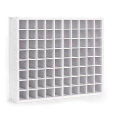 80 Grids Paint Organizer Storage Rack - Wall-Mountable Craft Paint Holder,3229
