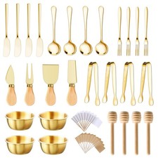 48 Pcs Charcuterie Boards Accessories Butter Spreader Knives Set Stainless St...