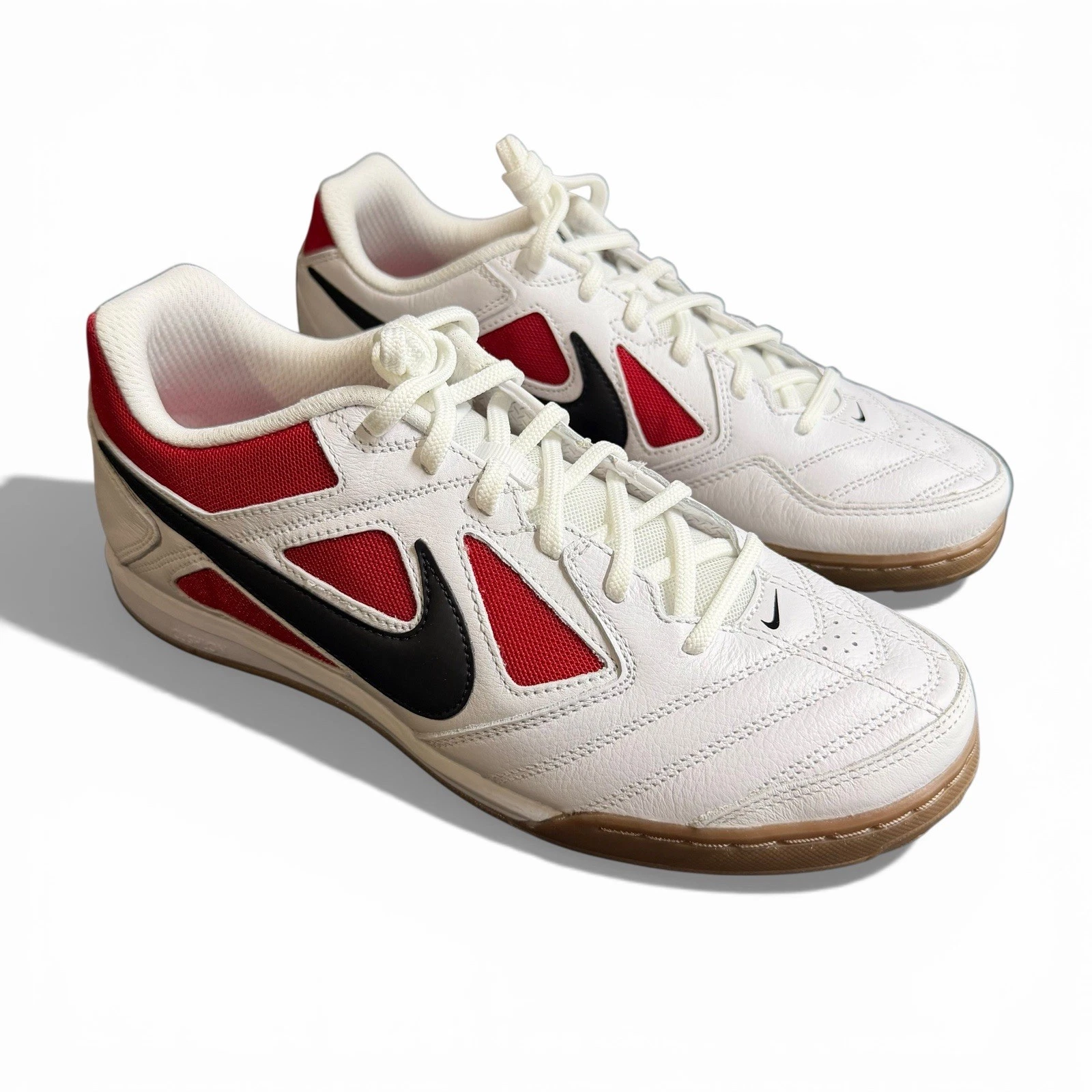 Nike Gato Chicago White Gum Red Lace Up Athletic Sneakers IB8509-100 Men's Sizes