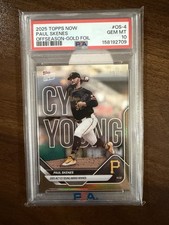2025 Topps Now NL Cy Young Paul Skenes - Gold Foil /50 - PSA 10 GEM MINT #OS-4