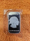 SilverTowne Indian Head Buffalo 1 Troy Ounce .999 fine silver bar.