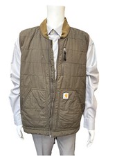 Carhartt Olive Quilted Puffer Thinsulate Men  s Vest Size: 2XL
