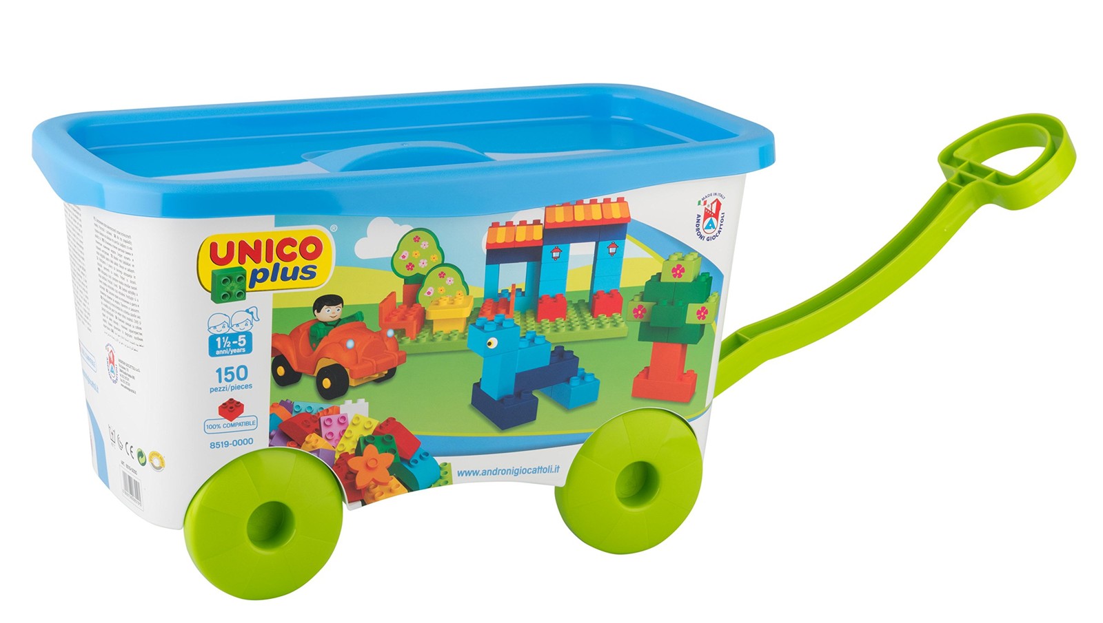 Unico Plus Trolley met 150 bouwstenen 14590₽