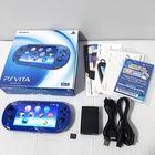 SONY PS Vita Sapphire Blue console PCH-1000 OLED with box Tested Import Japan