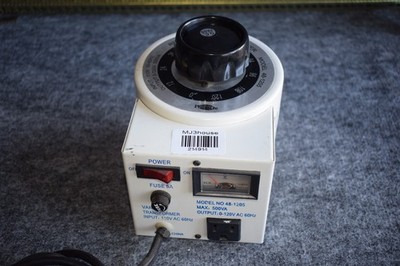 Philmore Variac Transformer Model 48-1205. Max 500VA #214914-R1*B30
