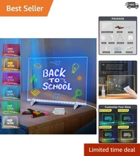 Eco-Friendly 13x10 LED Note Board with Adapter - Ideal Gift for Young Artists