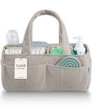 Baby Diaper Caddy Organizer for Changing Table   Stylish Nursery Storage Bask...