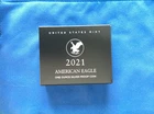 2021-S Proof $1 Type 2 American Silver Eagle Box, OGP & COA
