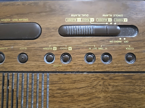 Vintage Sony Alarm Clock Radio Dream Machine ICF-C400 Black Tested Works Retro - Picture 10 of 16