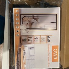 QWR Upgraded Pet Screen Door Fits Doors Up to 30"x80",Heavy Duty Cat Proof