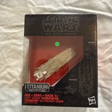 Star Wars - The Black series - First Order Transporter  -  14 - Titanium - NEW