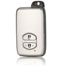 Custodia portachiavi telecomando 2 pulsanti adatta a Toyota Prius Land Cruiser Avalon Prado