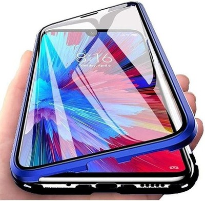 iPhone 11 Blau & Schwarz 360 Magnet Hartglas Schutzhülle