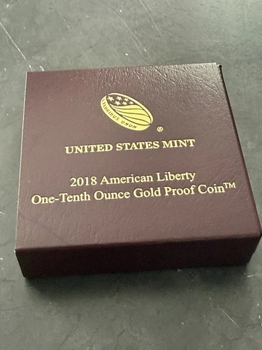 2018-w 1/10 oz gold american liberty proof