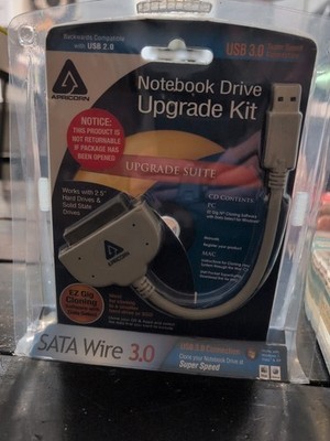 SATA WIRE 3.0 by Aprisoft | Notebook Drive Upgrade Kit | ASW-USB3-25 | NEW
