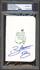 Blades Brown Signed Augusta Masters Golf Scorecard PSA/DNA GEM MINT 10 AUTO PGA