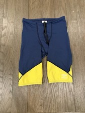 Boys Speedo Endurance Blue Yellow Jammers Compression Shorts swimsuit 28