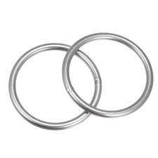 304 Stainless Steel Welded O-Ring 120mm External Dia. 10mm thickness 2pcs