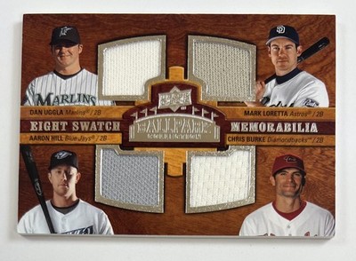 2008 Upper Deck Ballpark #320 Eight Swatch Memorabilia Relic AR111