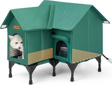 Outdoor Cat House Weatherproof Heated Cat House Outside Insulated Outdoor Cat