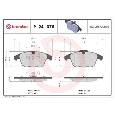 Satz Bremsbeläge Bremsklötze vorne für Land Rover Freelander 2 L359 | 2445200