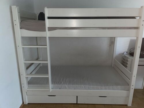White bunk bed 100x200-