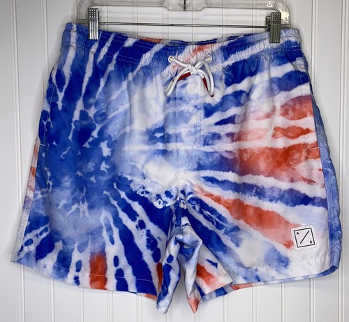Swim Trunks Mens Medium Tie Dye Shorts 