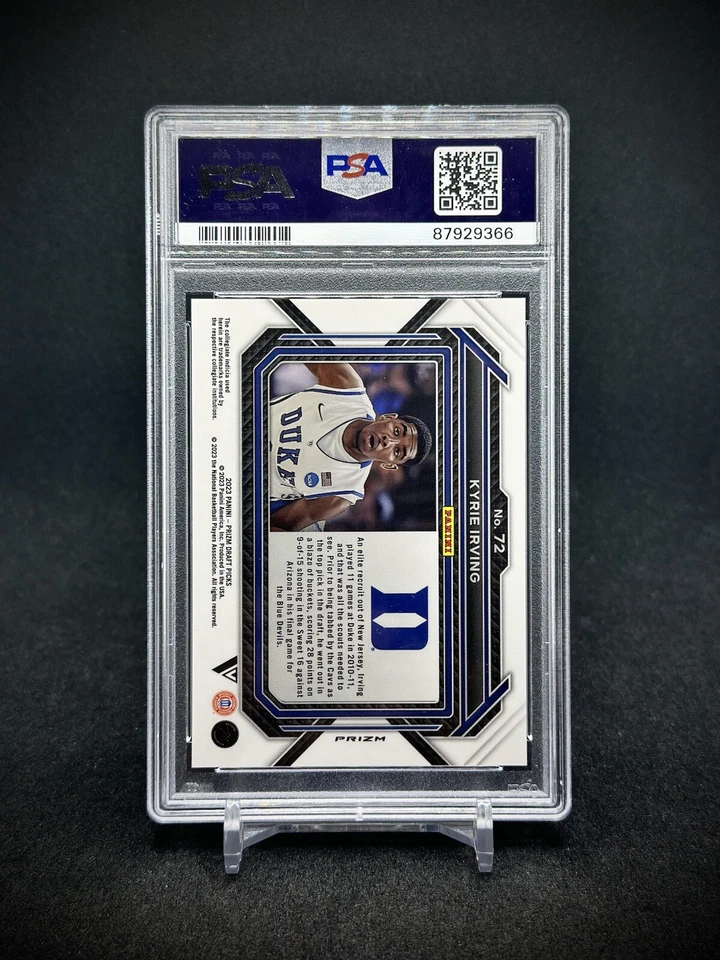 Kyrie Irving 2023 Panini Prizm FOTL вариация красного мерцания призма /9 SSP PSA 10 - Изображение 3 из 3