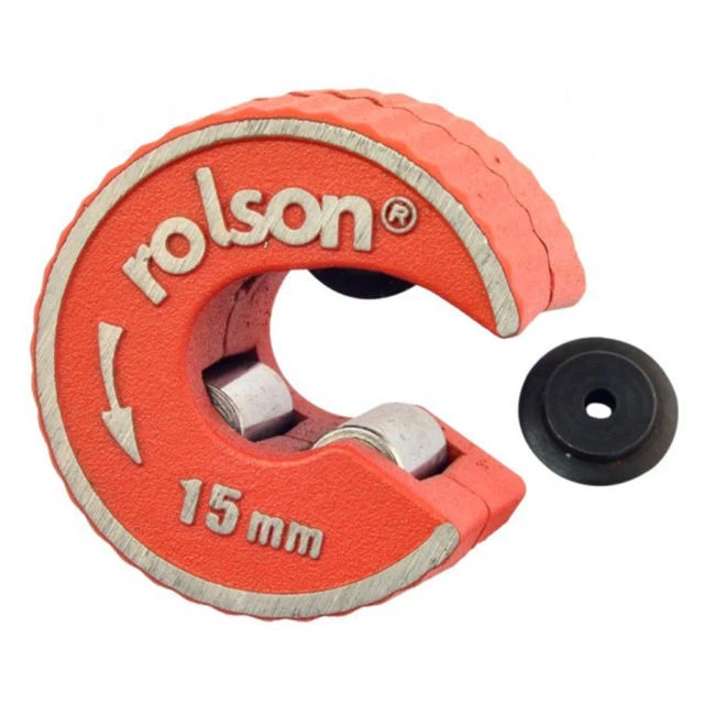 Rolson Rotary 15mm Copper Pipe Tube Cutter Self Locking Spare Blade Slicer Wheel